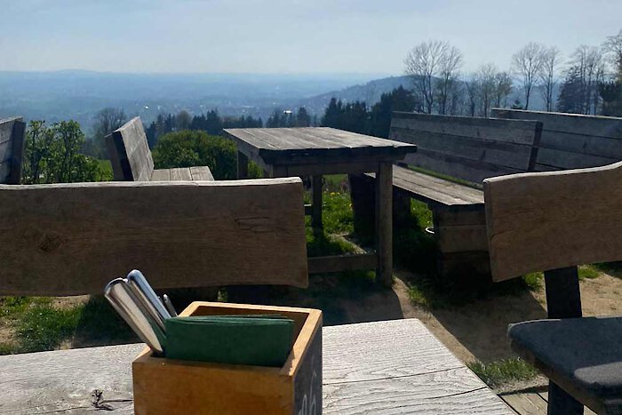 Rasten bei der Radtour durch den Bayerischen Wald